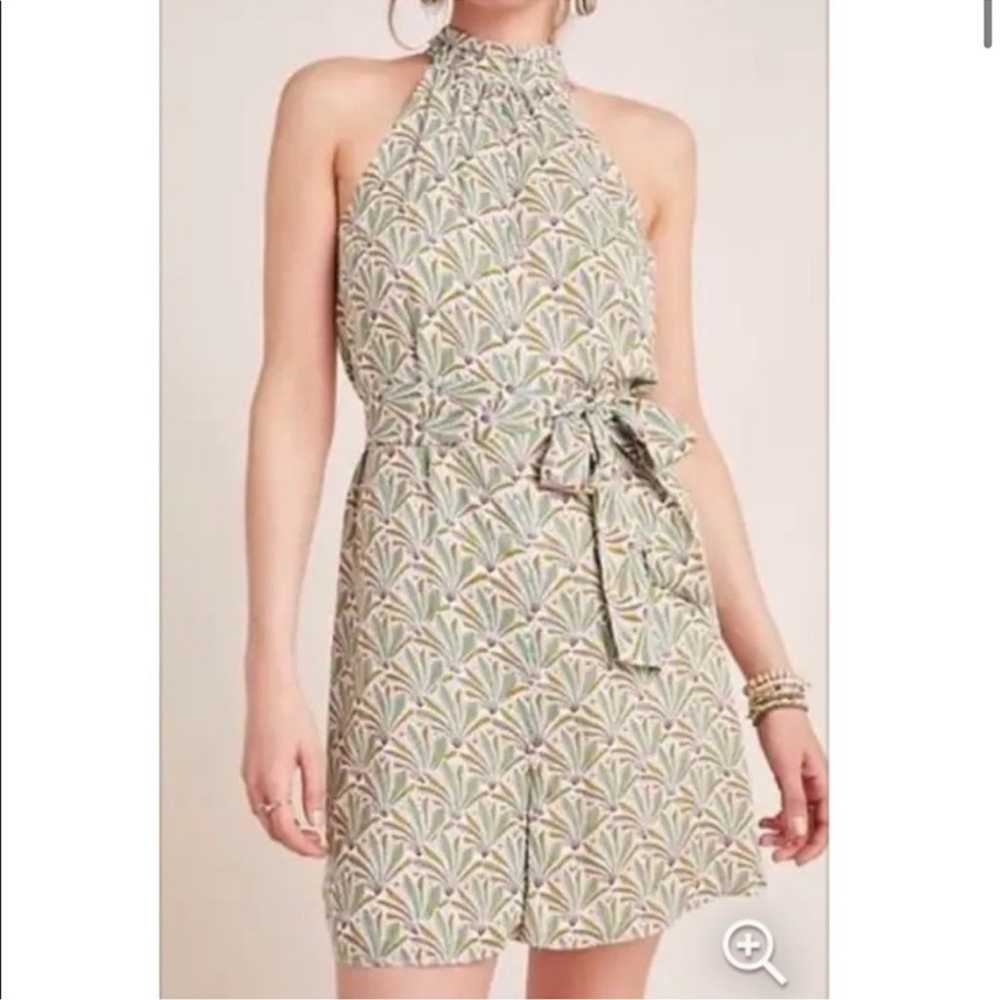 Anthropologie Maddie High Neck Romper - image 1