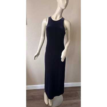 VTG Womens Ann Taylor Gown Dress Deep Purple Velv… - image 1