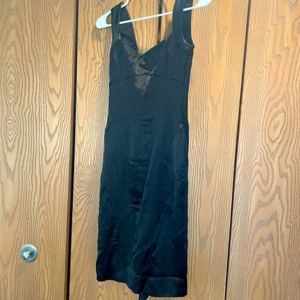 Karen Millen black silky bodycon dress fits like … - image 1