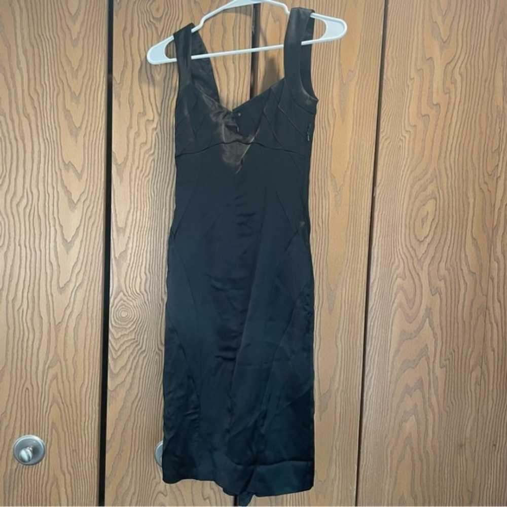 Karen Millen black silky bodycon dress fits like … - image 2