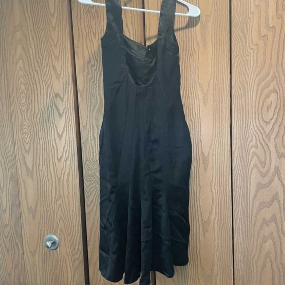 Karen Millen black silky bodycon dress fits like … - image 3