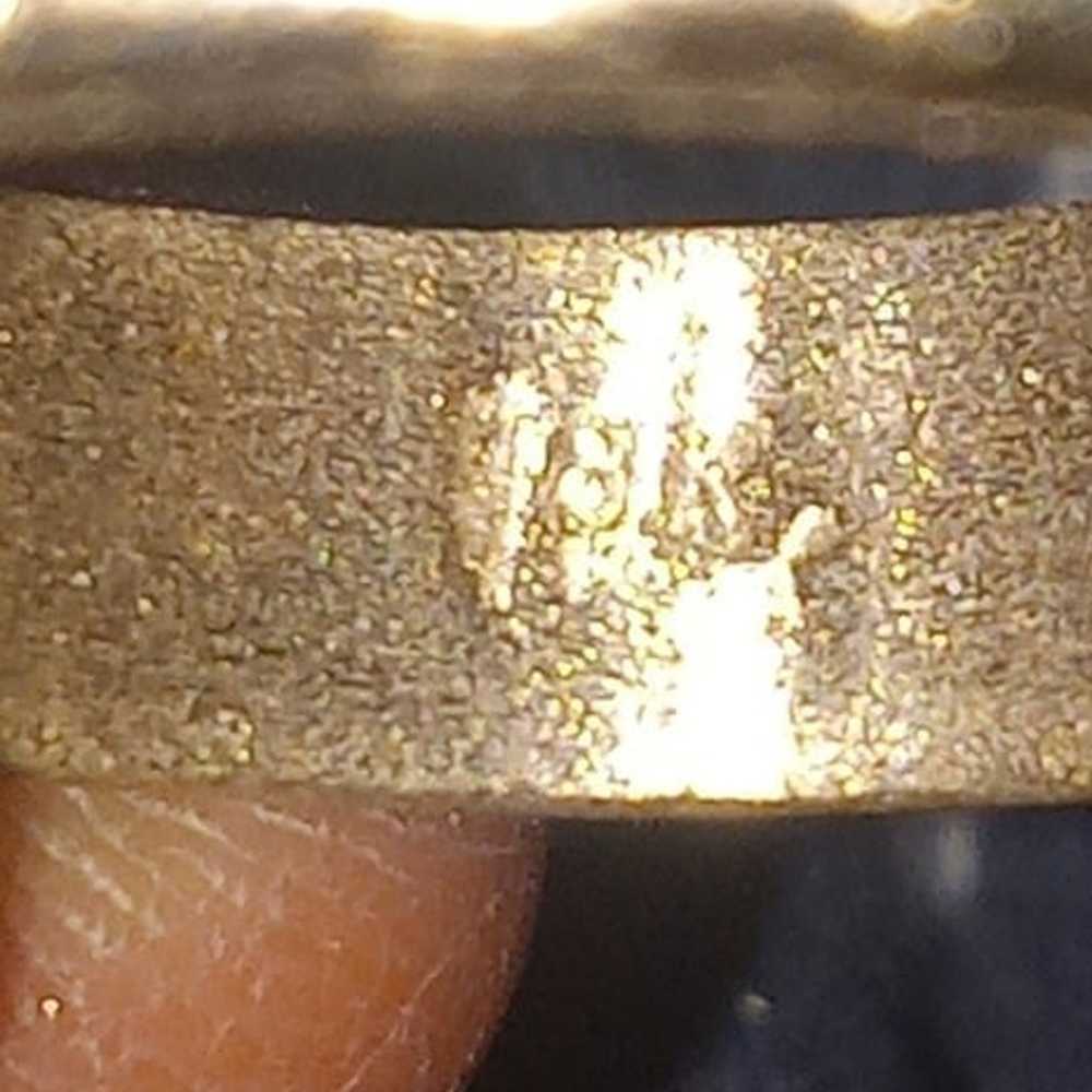 Vintage 18k solid yellow gold band ring - image 2