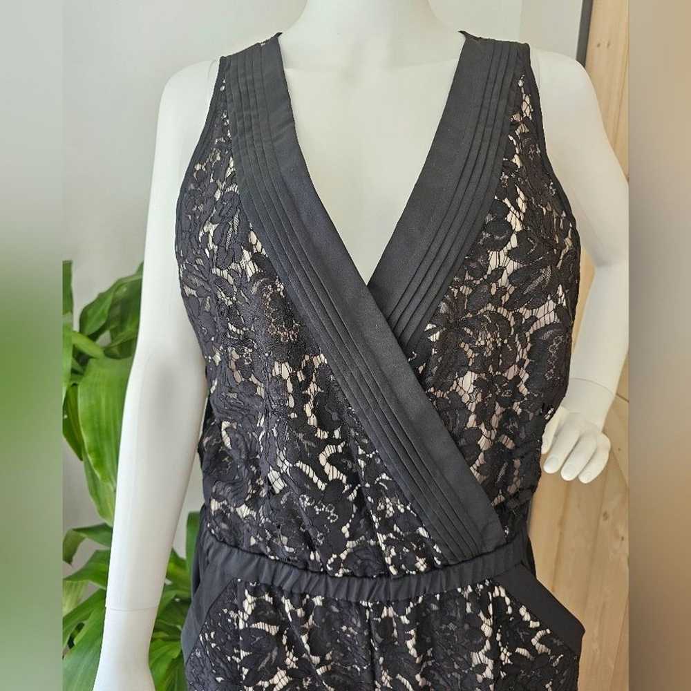 VINCE CAMUTO size 14 women's black lace jumpsuit - image 2