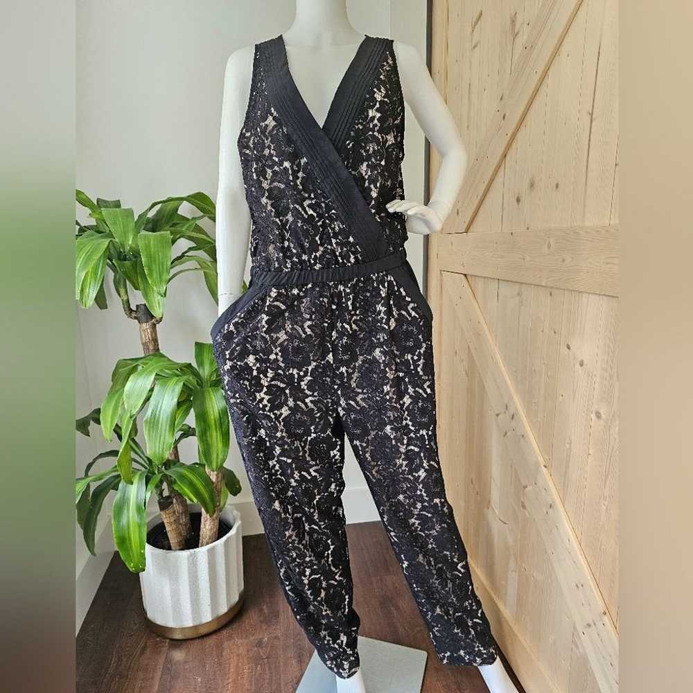 VINCE CAMUTO size 14 women's black lace jumpsuit - image 7