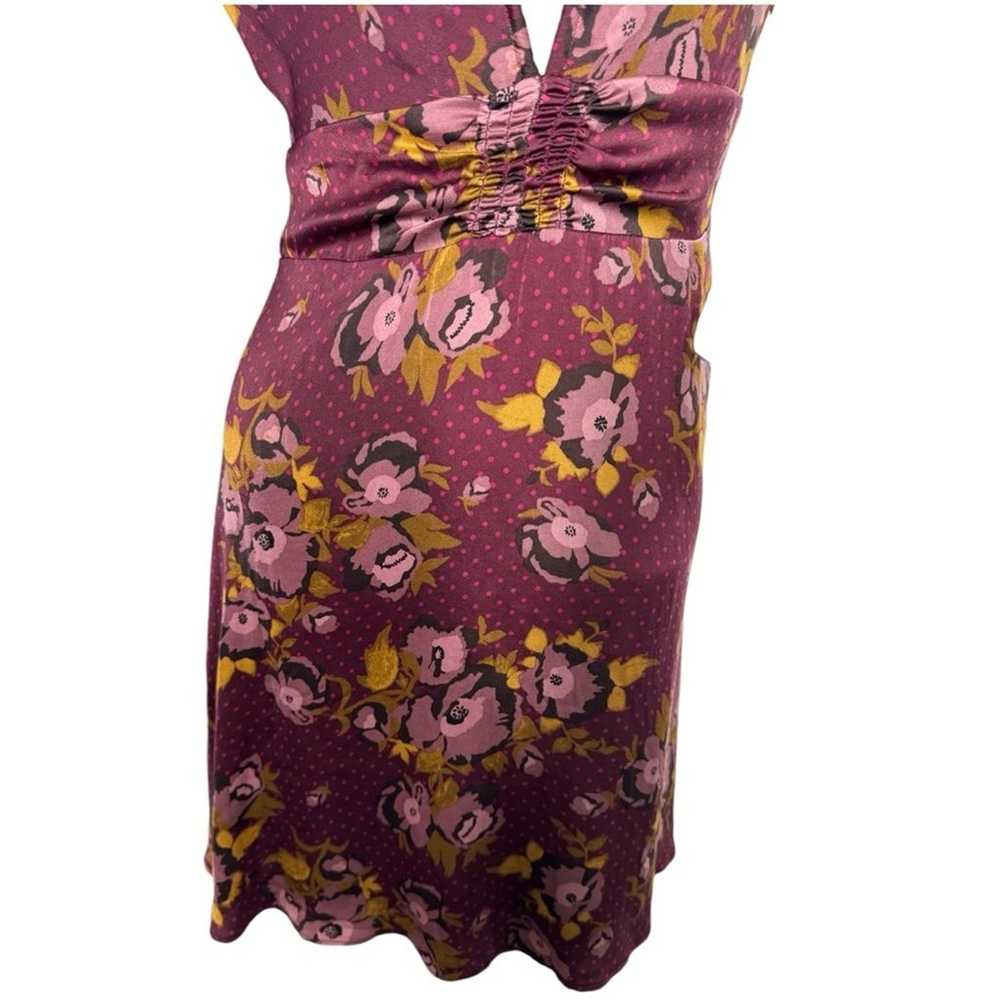 Free People Purple Floral Womens Floral Fit & Fla… - image 6