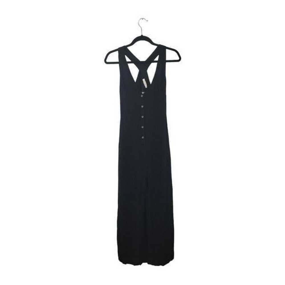 ILLA ILLA Black Button Front Wide Leg Jumpsuit - image 1