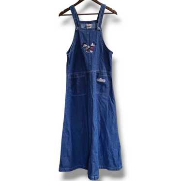 Vintage The Disney Store Denim Embroidered Overall