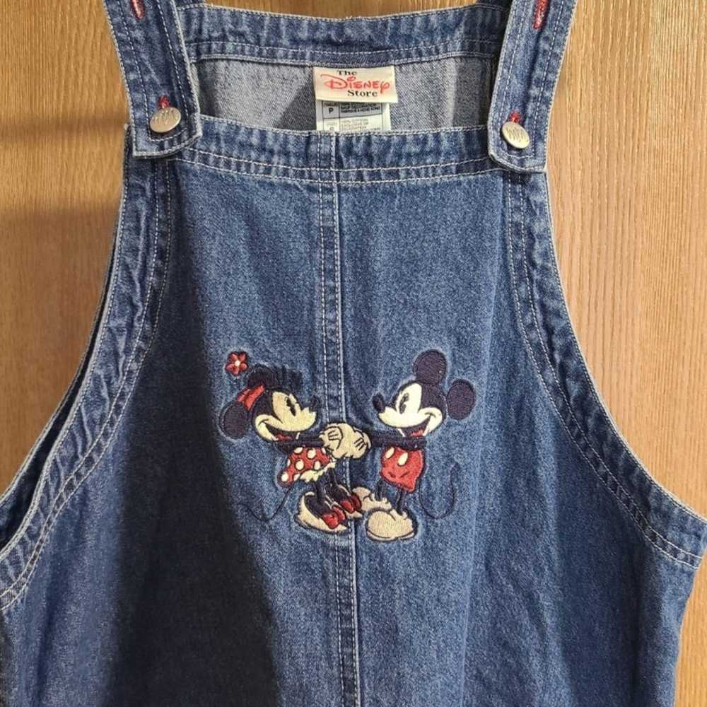 Vintage The Disney Store Denim Embroidered Overal… - image 6
