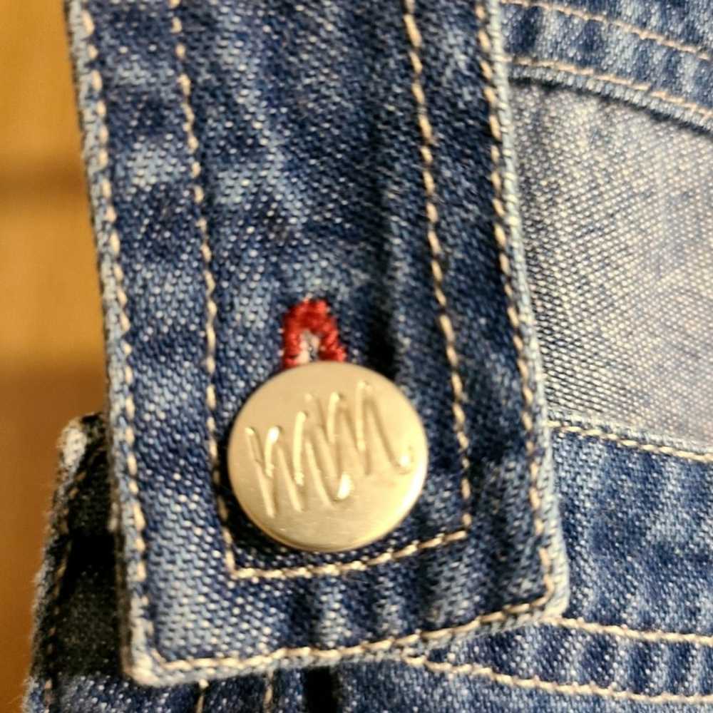 Vintage The Disney Store Denim Embroidered Overal… - image 8