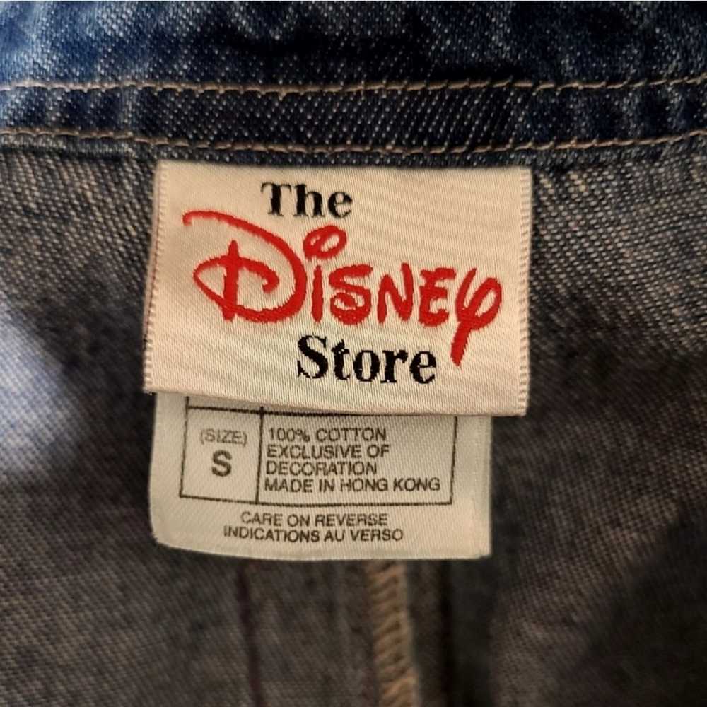 Vintage The Disney Store Denim Embroidered Overal… - image 9