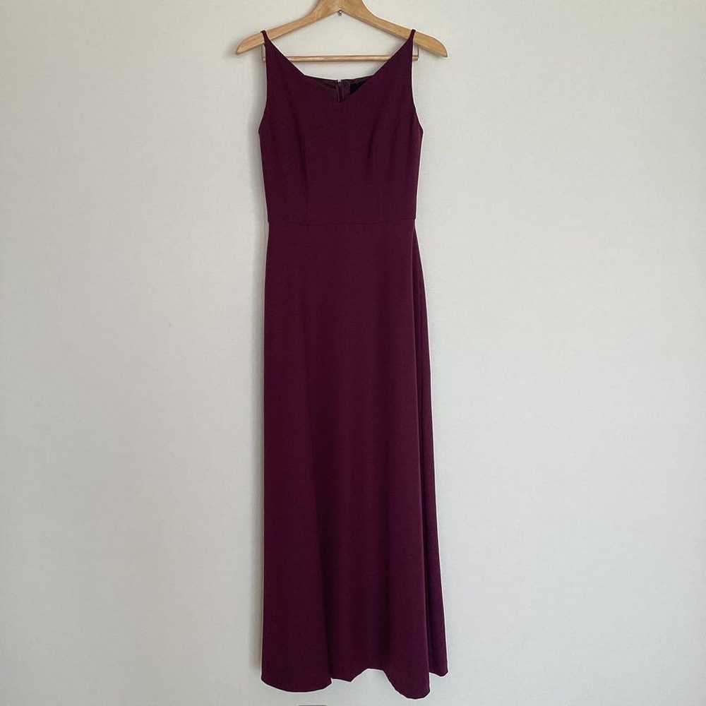 Wine red long dress for performances, stage dress… - image 11