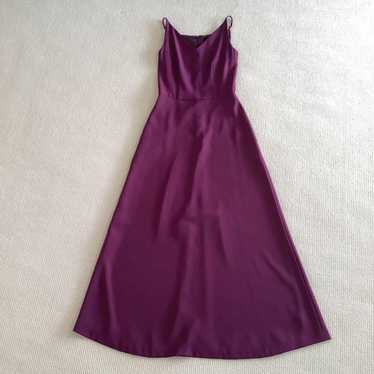 Wine red long dress for performances, stage dress… - image 1