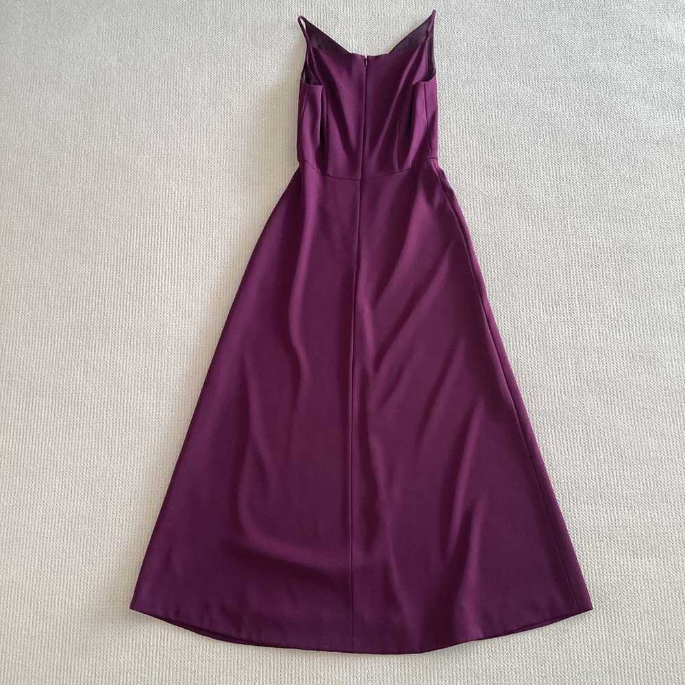 Wine red long dress for performances, stage dress… - image 2