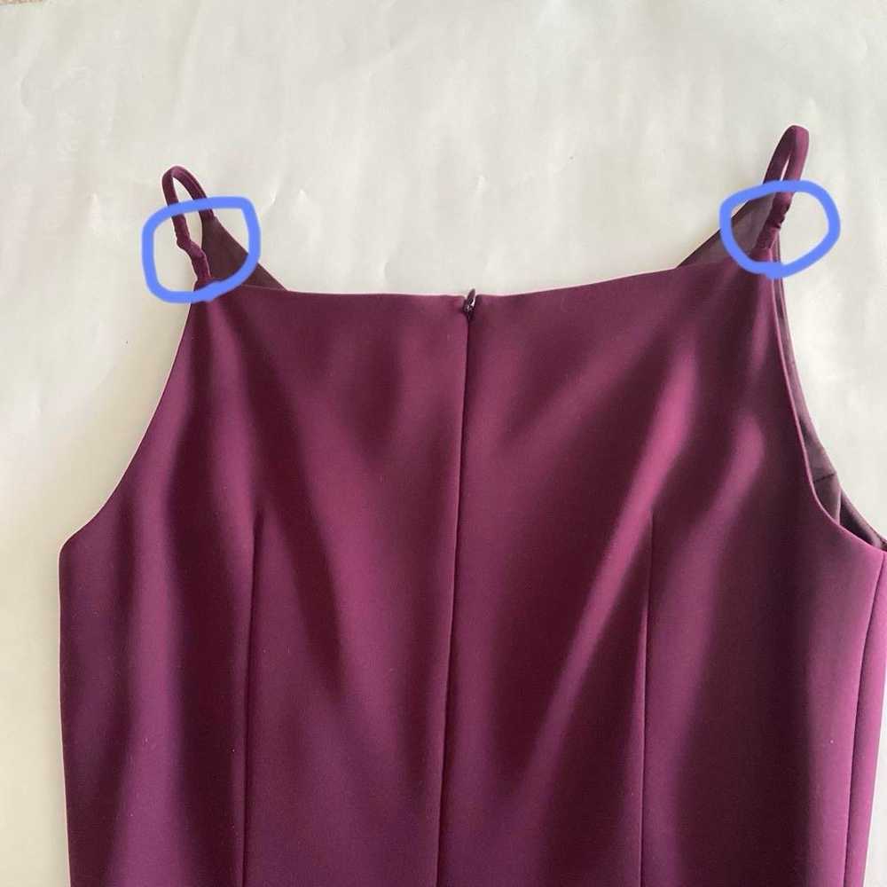 Wine red long dress for performances, stage dress… - image 8