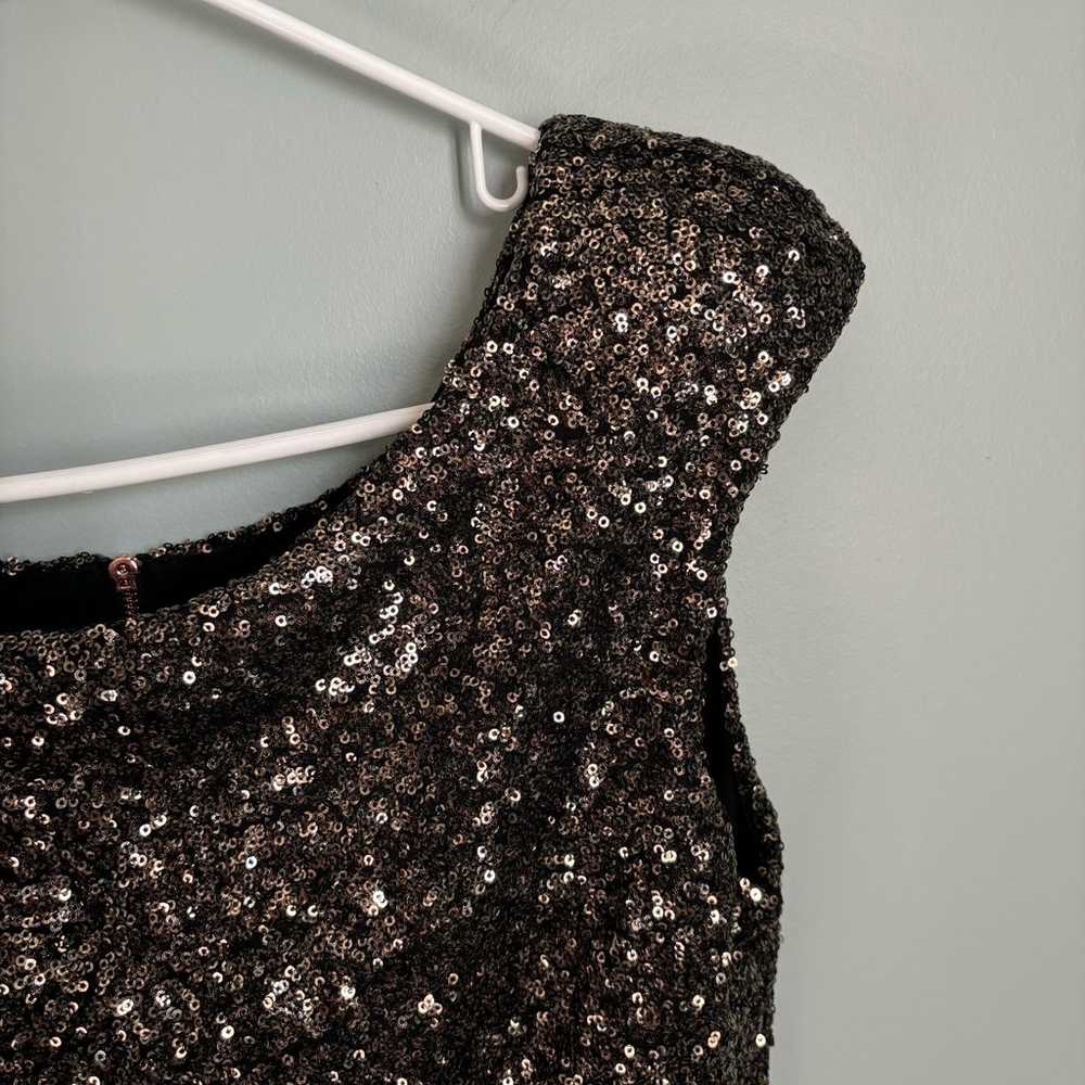 MINKPINK Fireworks Sequin Shoulder Pad Bronze Coc… - image 5