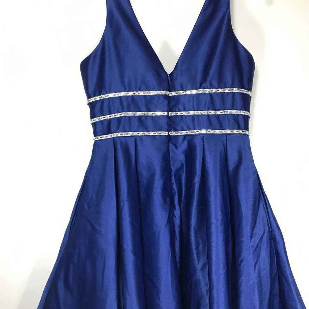 Blondie Nites Blue Sequin Party/Prom Dress Size 9 - image 7