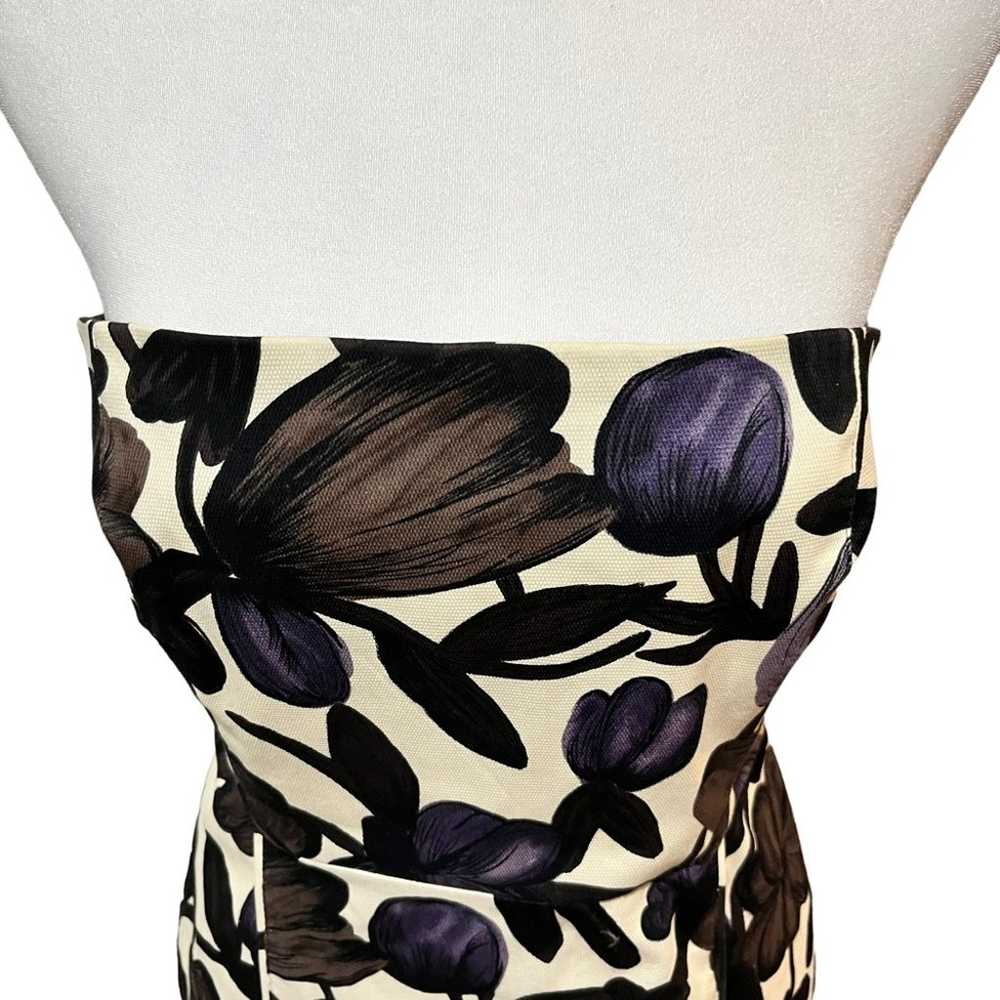 Banana Republic Floral Strapless Mini Dress Size … - image 2