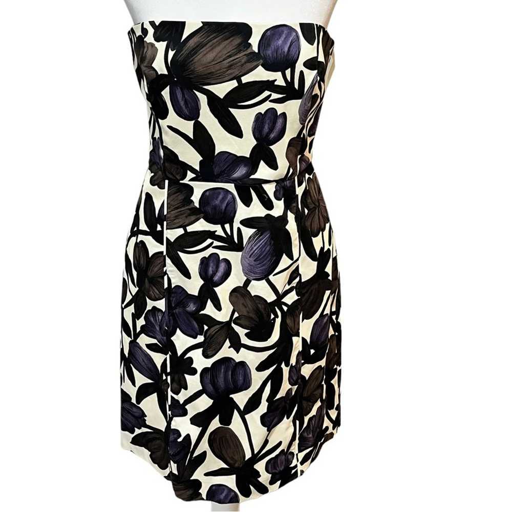 Banana Republic Floral Strapless Mini Dress Size … - image 3