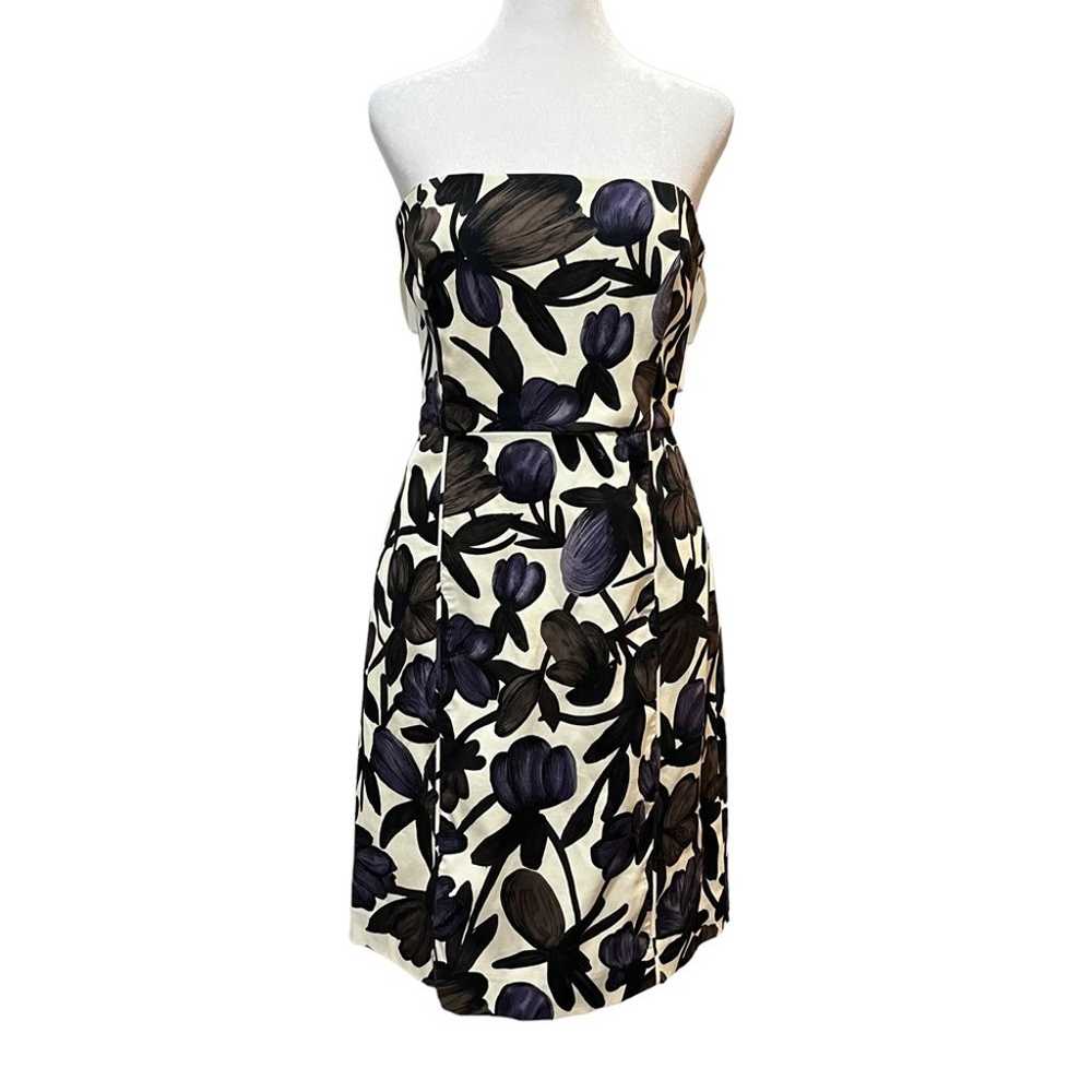 Banana Republic Floral Strapless Mini Dress Size … - image 5