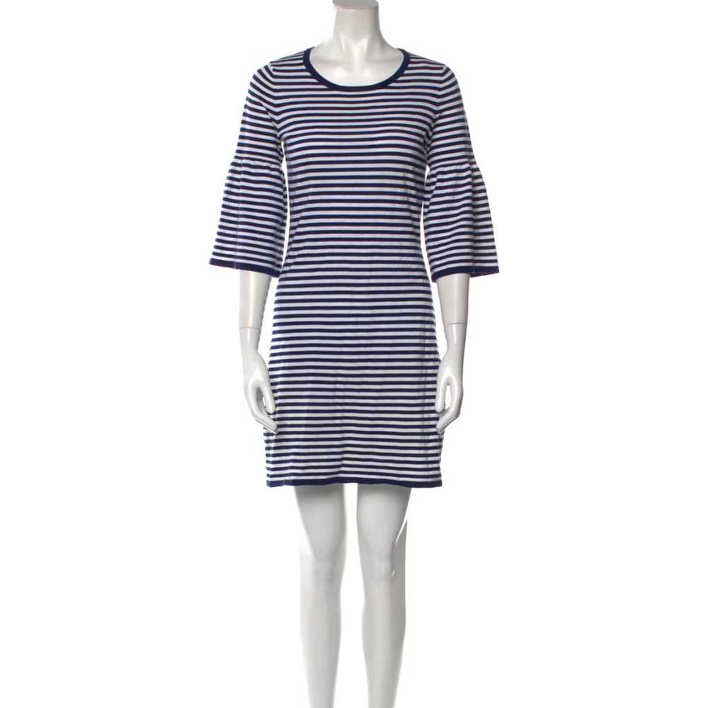 Sail to Sable Navy Blue White Striped Bell Sleeve… - image 2