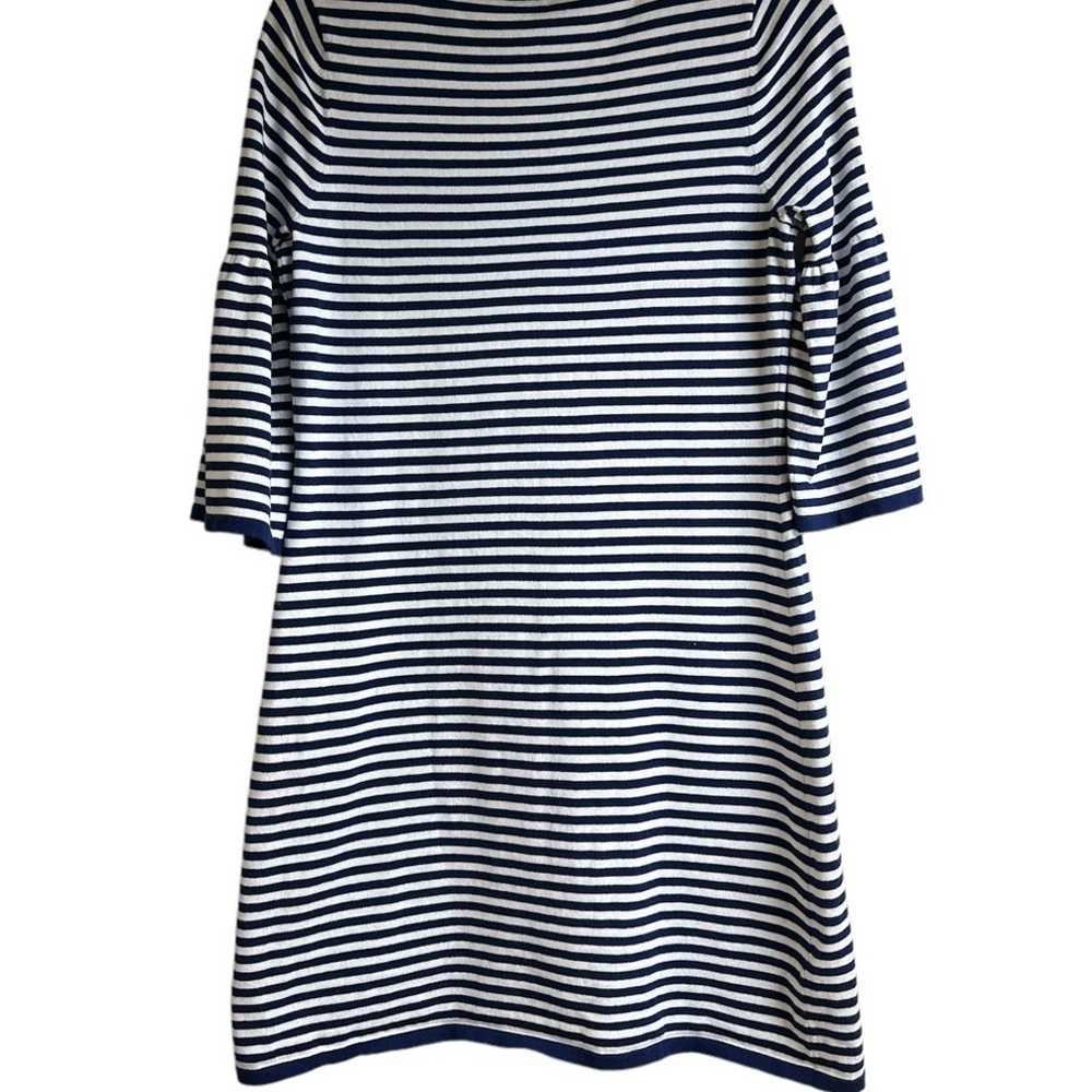 Sail to Sable Navy Blue White Striped Bell Sleeve… - image 4