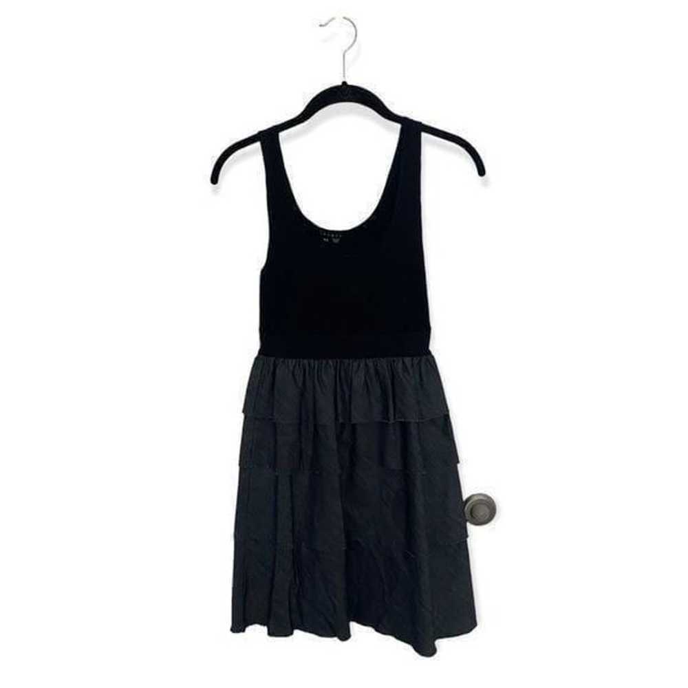 Theory SZ S fit and flare ruffled dress - image 2