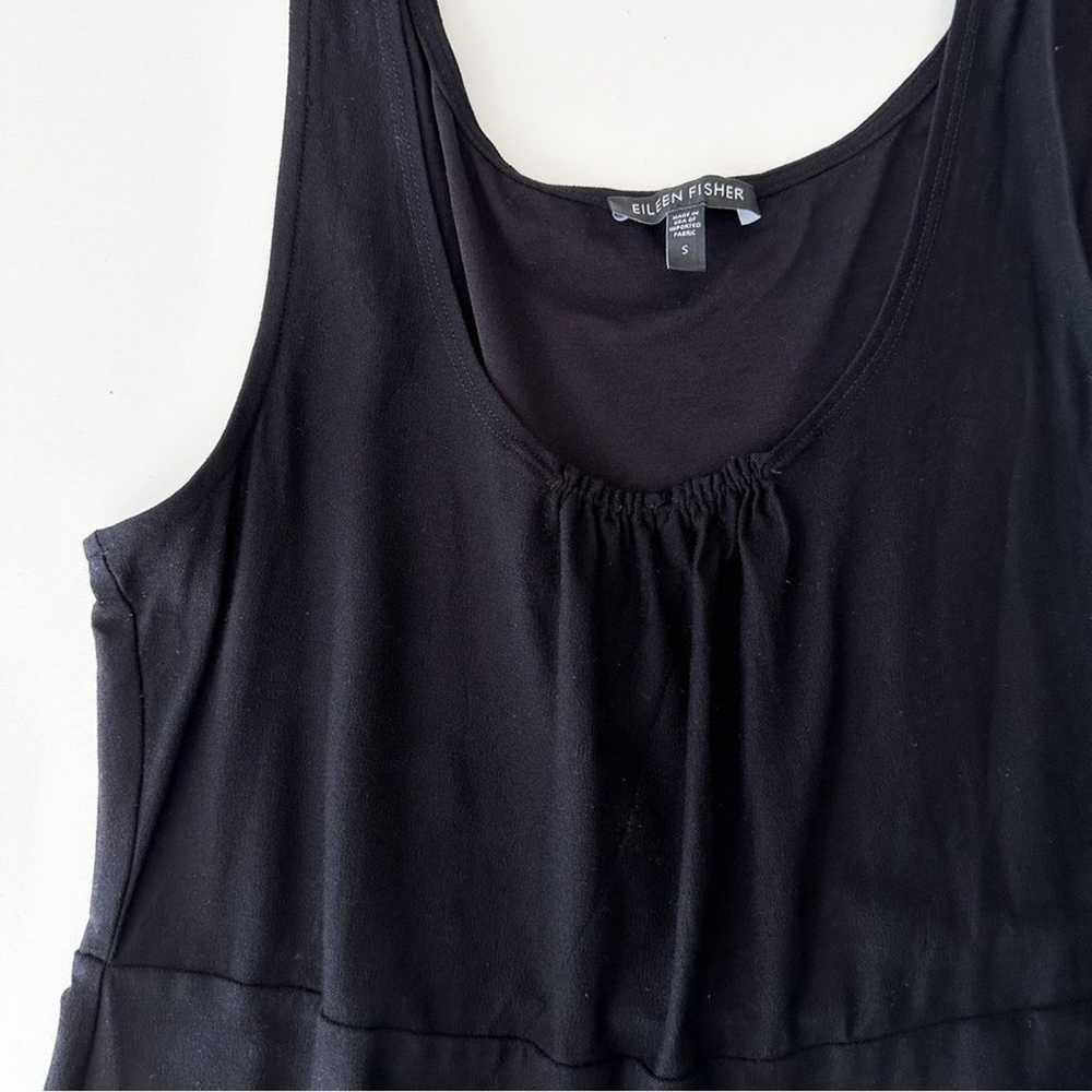 Eileen Fisher Sleeveless Black Dress Size Small - image 4