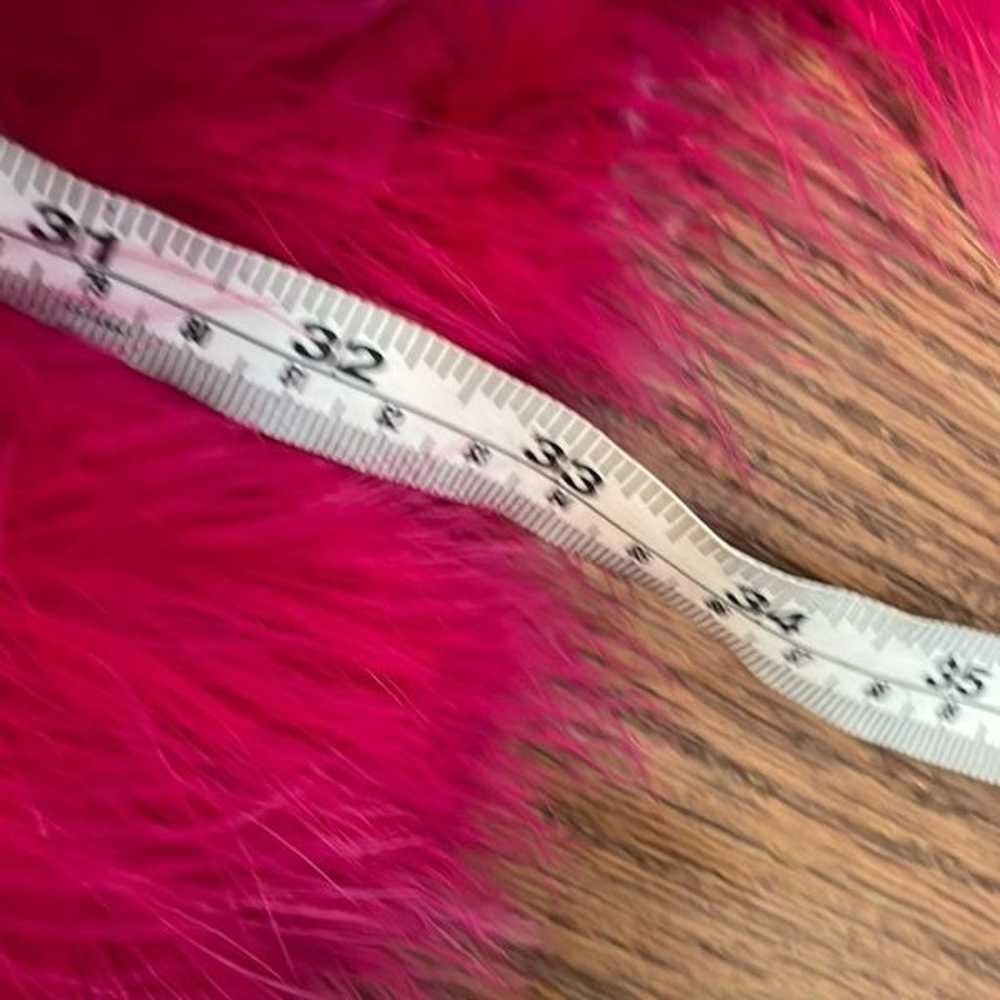 Saylor Revolve Brielle pink fuschia satin feather… - image 8