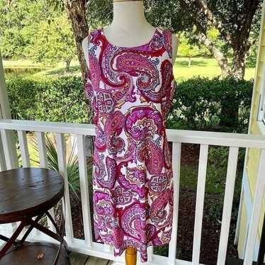 Jude Connally Beth Paisley Dress. Medium