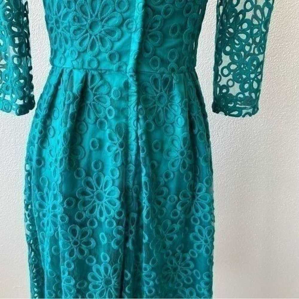 Tatyana Vintage Dress Embroidered Lace Overlay SZ… - image 5