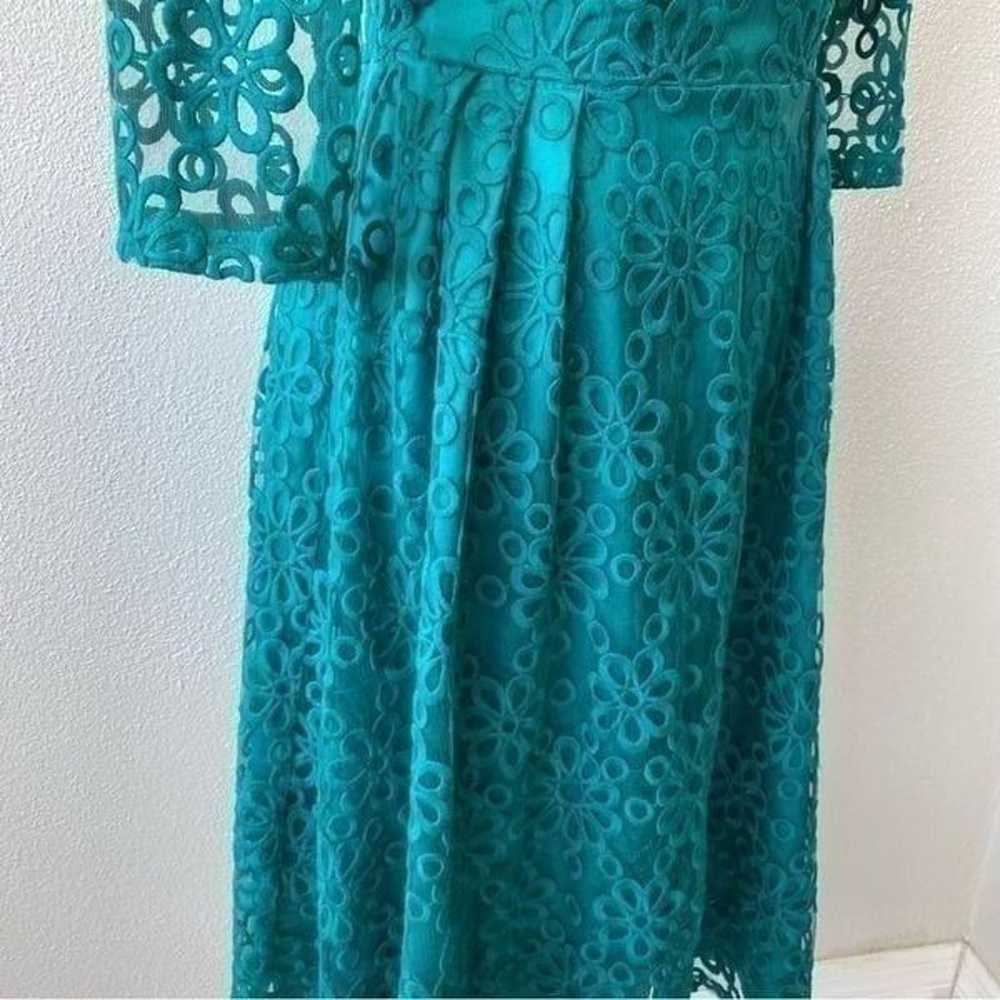 Tatyana Vintage Dress Embroidered Lace Overlay SZ… - image 8