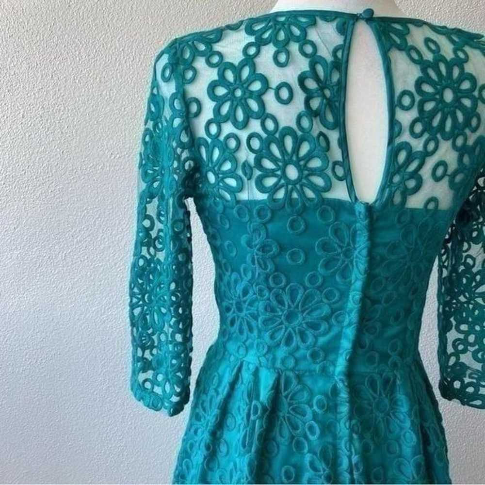 Tatyana Vintage Dress Embroidered Lace Overlay SZ… - image 9