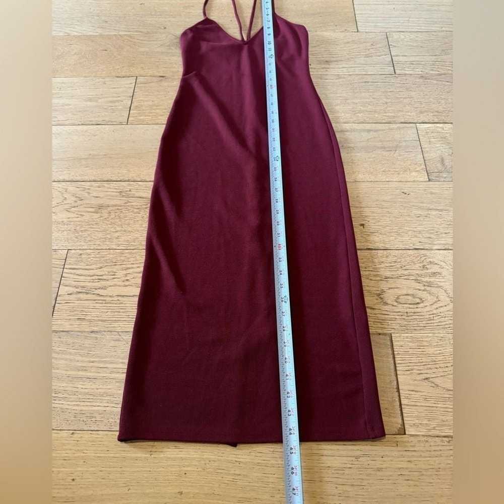 Privacy Please MIDI Burgandy Dress Size Small - image 2