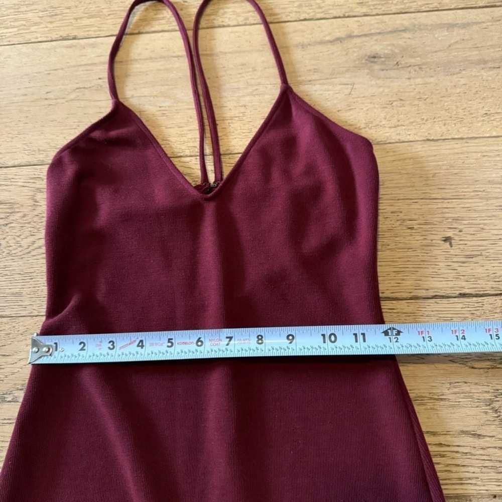 Privacy Please MIDI Burgandy Dress Size Small - image 5