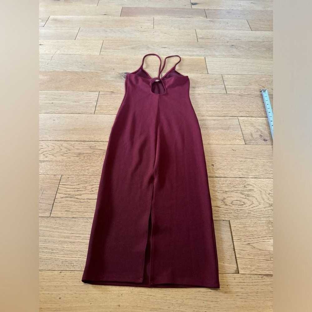 Privacy Please MIDI Burgandy Dress Size Small - image 6