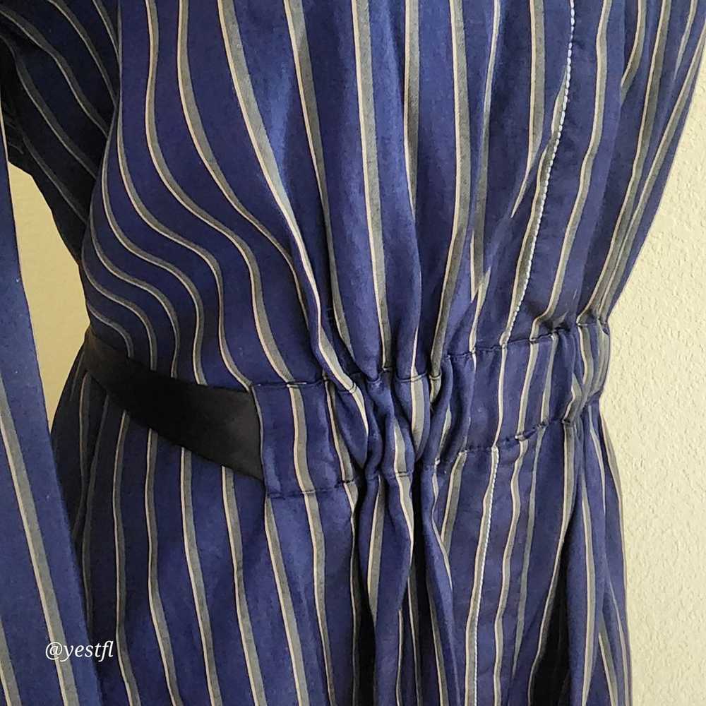 Club Monaco striped navy dress 6 - image 3