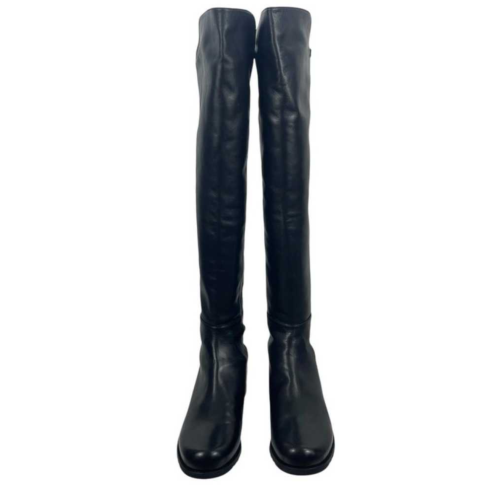 Stuart Weitzman Leather riding boots - image 3