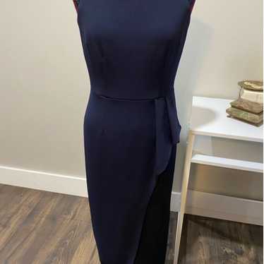 Alex Evenings Navy Formal Dress