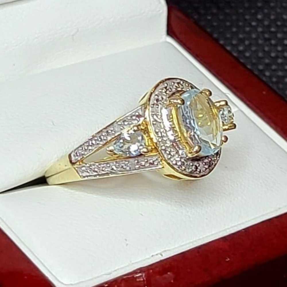 925 Sterling Silver Cz Ring Size 7 - image 3