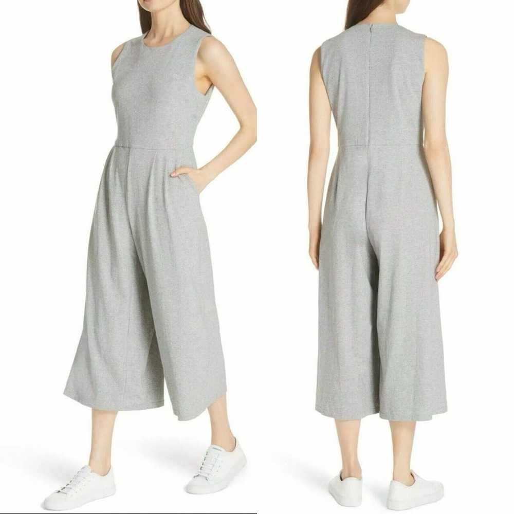 EILEEN FISHER Speckled Organic Cotton Jumpsuit Sz… - image 1