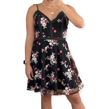 Lulus Favorite Fleur Black Mesh Floral Embroidered