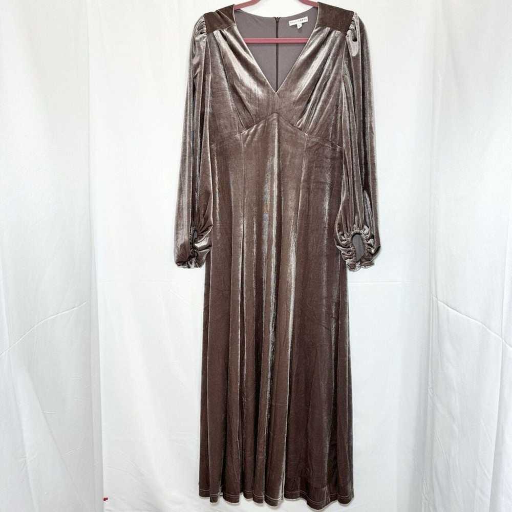 Baltic Born Adelita Velvet Maxi Dress Mink Long S… - image 3