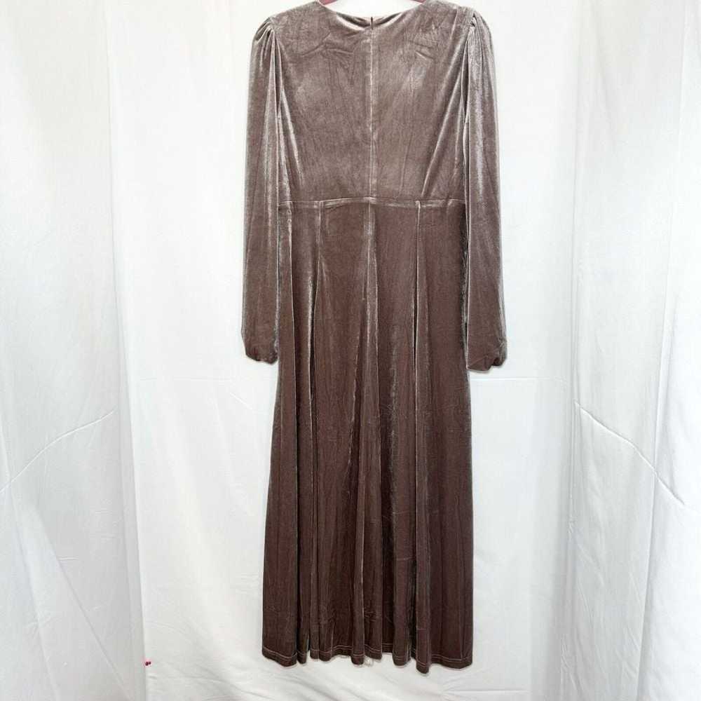 Baltic Born Adelita Velvet Maxi Dress Mink Long S… - image 4