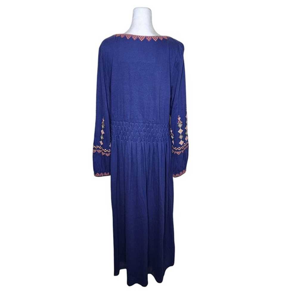 Soft Surroundings Peasant Long Sleeve Maxi Dress … - image 5