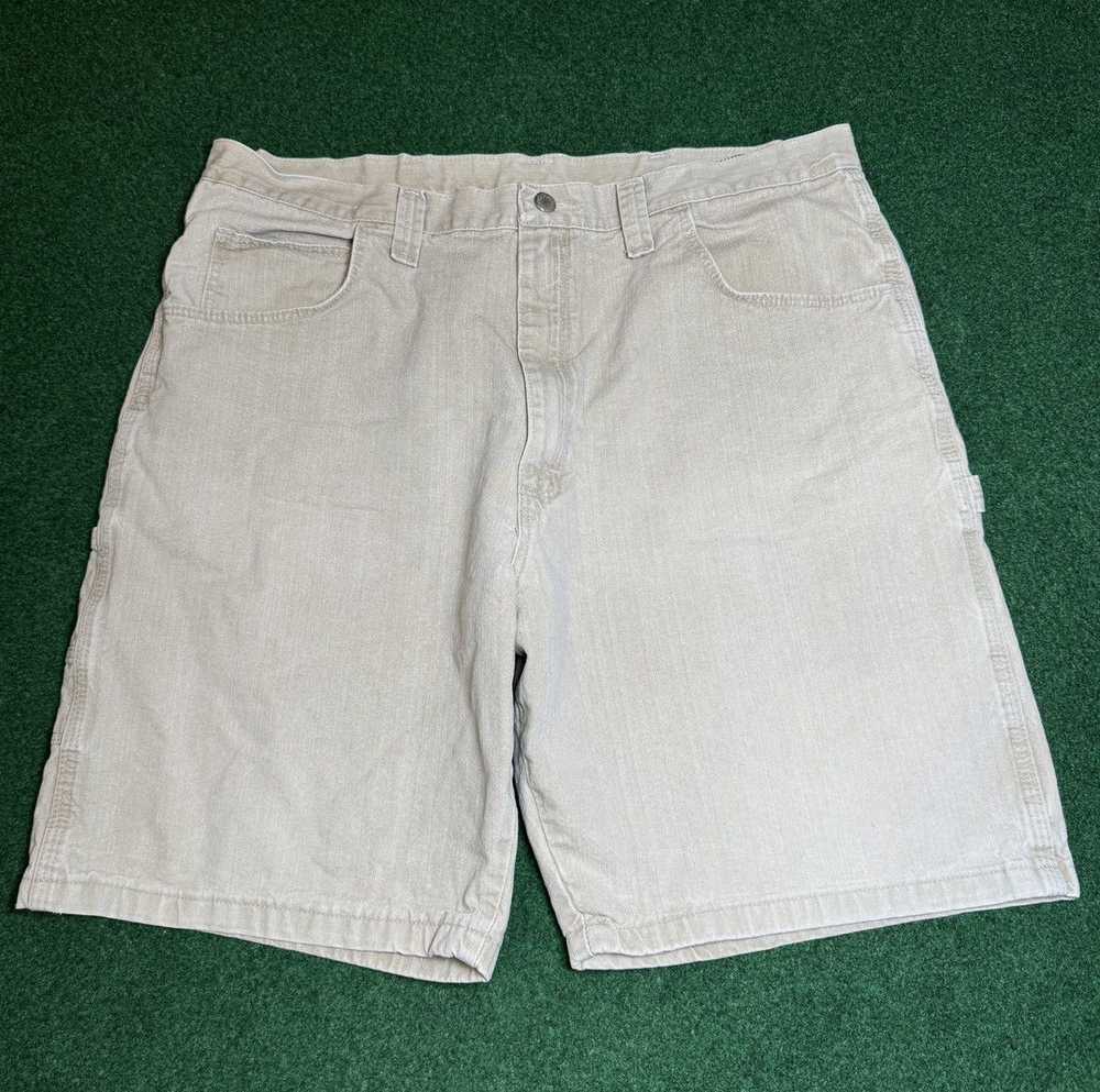 Wrangler Y2K Carpenter Jorts Baggy Wide Leg Denim… - image 2