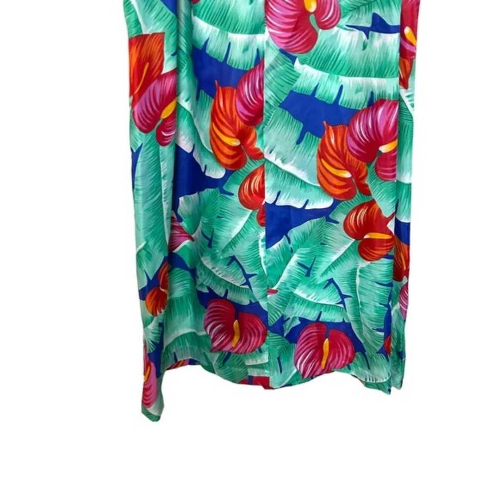 vintg hilo Hattie XL Hawaii made tropical floral … - image 6