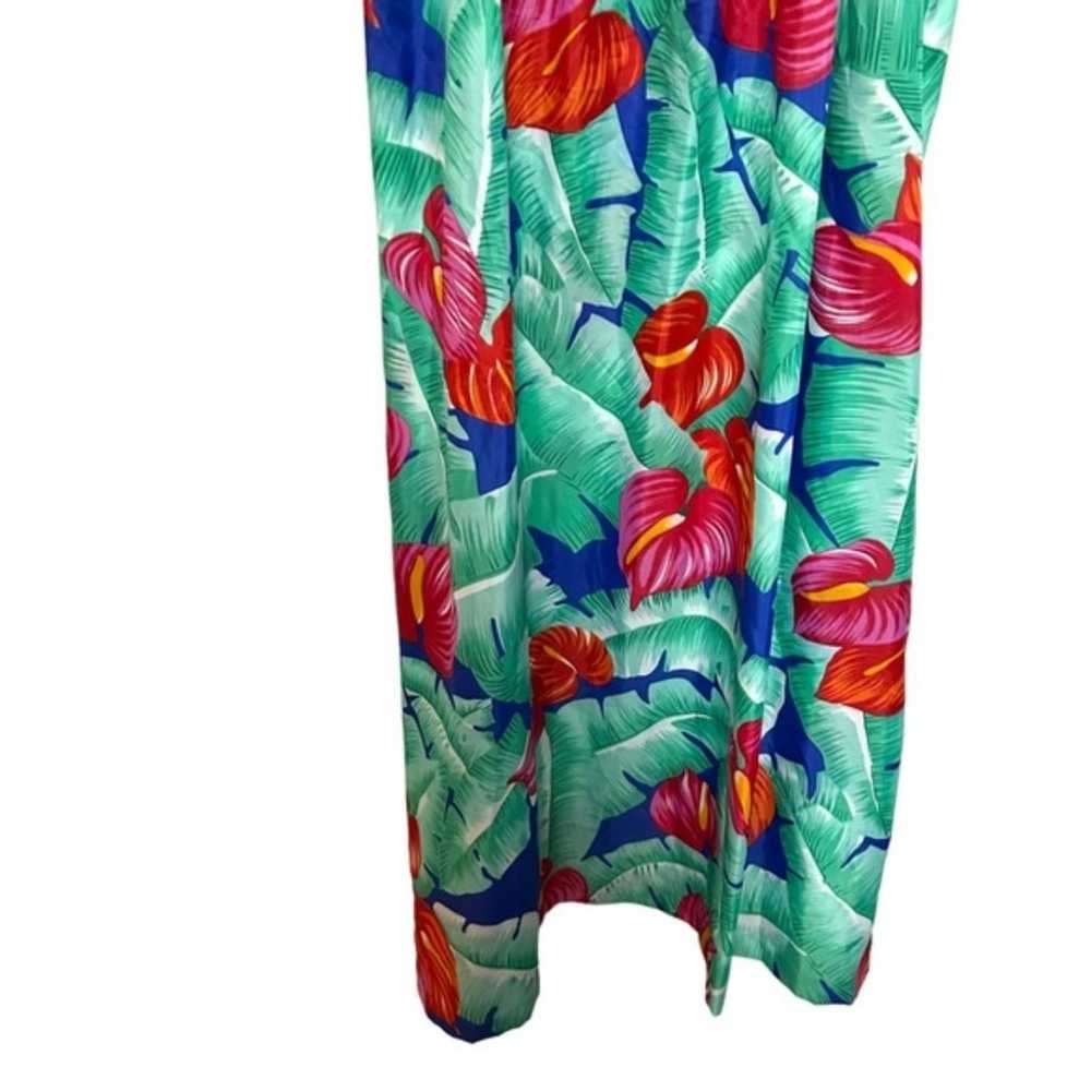 vintg hilo Hattie XL Hawaii made tropical floral … - image 9