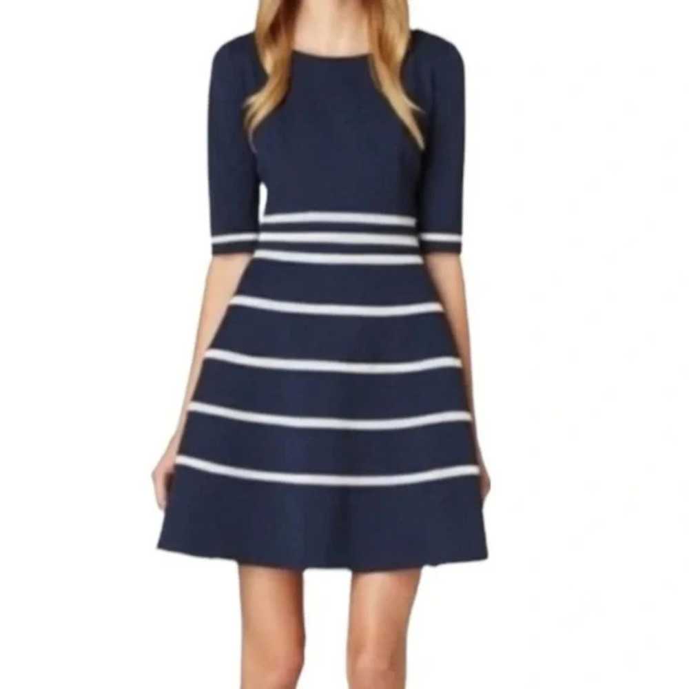 Erin By Erin Fetherston Bella Point Navy Striped … - image 1