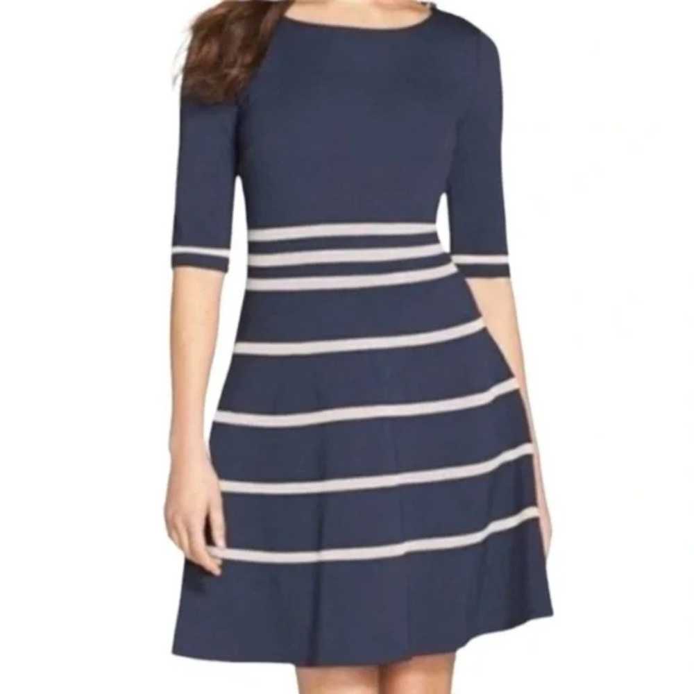 Erin By Erin Fetherston Bella Point Navy Striped … - image 2