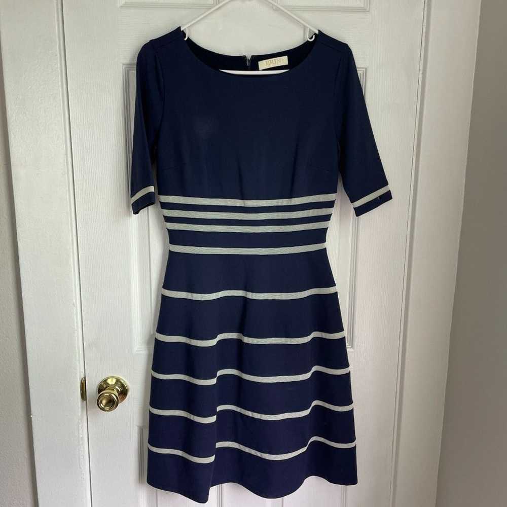 Erin By Erin Fetherston Bella Point Navy Striped … - image 3